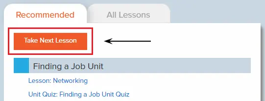 Once you complete the lesson, you will see your score in the “All Lessons” and “Recommended” tab.